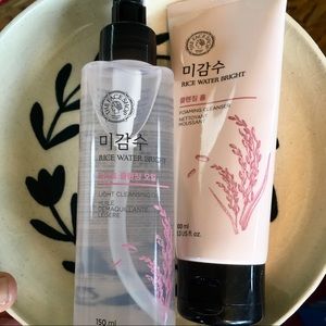 the Faceshop Rice Water Duo Oil Cleanser/Cleanser
